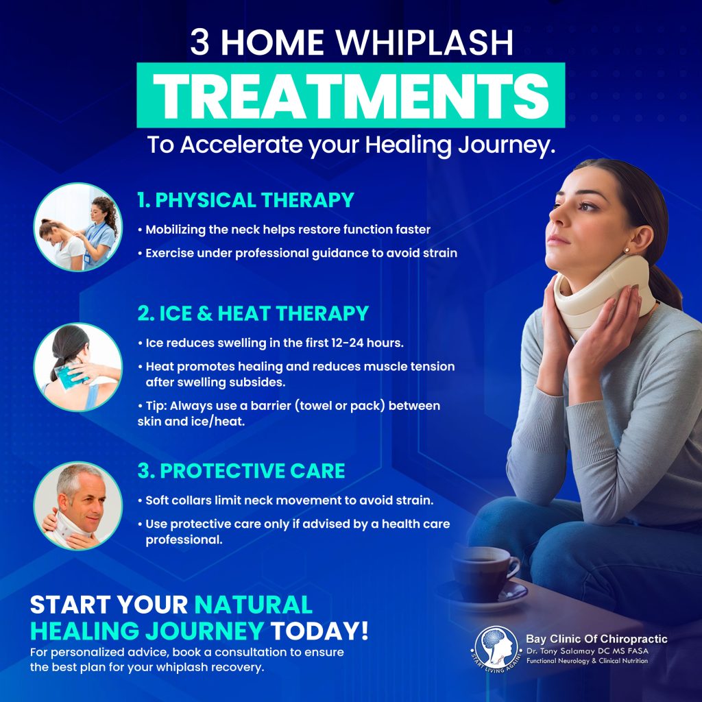 whiplash treatment at home